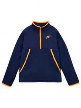 Nike Boys Nsw Sportswear Winterized Half Zip Top - Navy