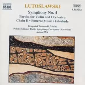Lutoslawski Symphony No 4 by Witold Lutoslawski CD Album