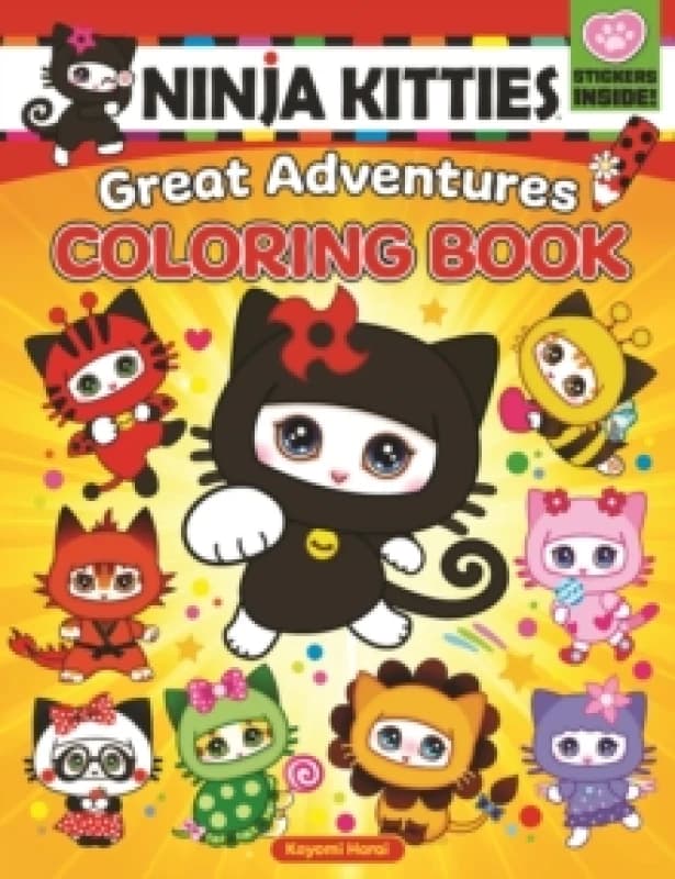 Kayomi Harai Ninja Kitties Great Adventures Coloring Book Multi unisex