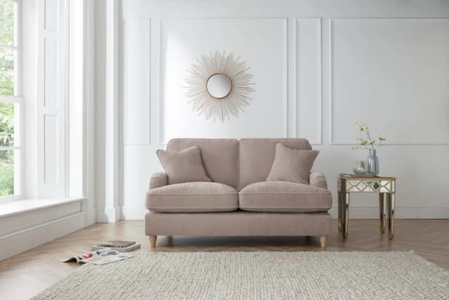 The Great Sofa Company Orla 2 Seater Sofa Manhattan Ice in Taupe Unisex