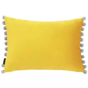 Fiesta Velvet Cushion Mimosa/Silver, Mimosa/Silver / 35 x 50cm / Cover Only