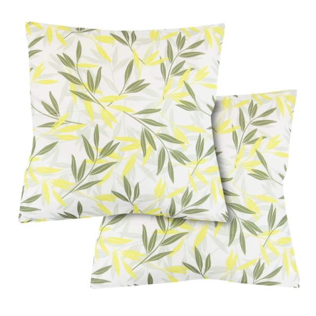Streetwize Outdoor Green/Grey Leaf Print Scatter Cushions Green/Grey unisex Pack of 6