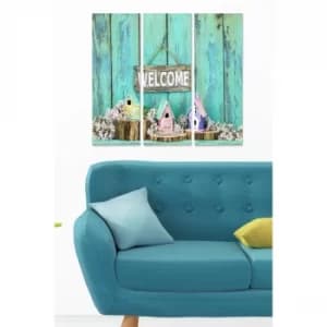 MDF401744317 Multicolor Decorative MDF Painting (3 Pieces)