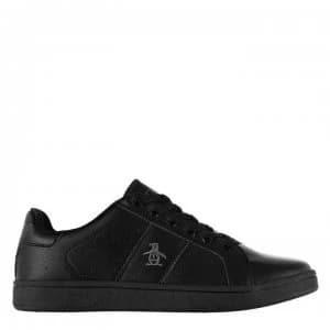Original Penguin Steadman Trainers - Black Mono