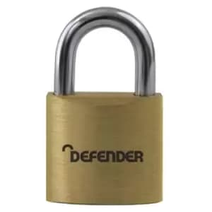 Defender DFBP3 Brass Padlock 30mm