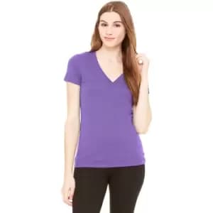 Bella Ladies/Womens Triblend Crew Neck T-Shirt (XL) (Purple Triblend)