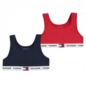 Tommy Hilfiger 2 Pack Bra - Navy/Red 0Y4
