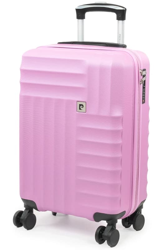 Pierre Cardin Soleil 22" Wheeled Carry On Hard Sided Cabin Suitcase TSA Luggage Pink in Pale Pink Size: Small Pale Pink Unisex Small