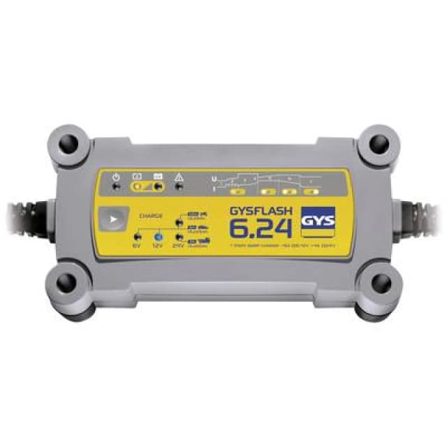 GYS GYS GYSFLASH 6.24 029460 Automatic charger 6 V, 12 V, 24 V 6 A 6 A 4 A 029460