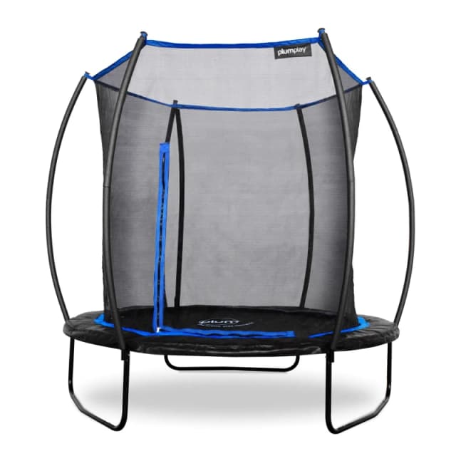 Plum 8ft Deluxe Springsafe Trampoline & Enclosure, Blue 105102A82