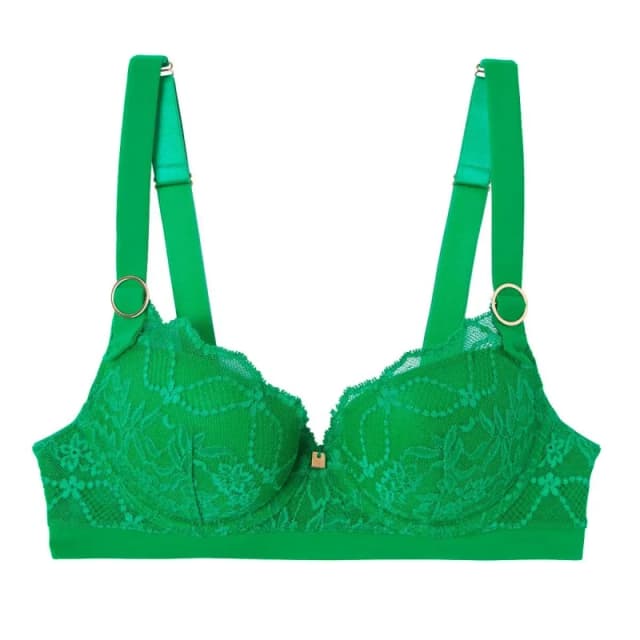 Pomm'Poire Lace padded bra For Her Pomm'Poire Tokyo Vert Female 90C