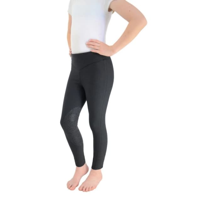 HyPERFORMANCE Blizzard Softshell Riding Tights in Black Size: 3-4 Years Black Unisex 3-4 Years