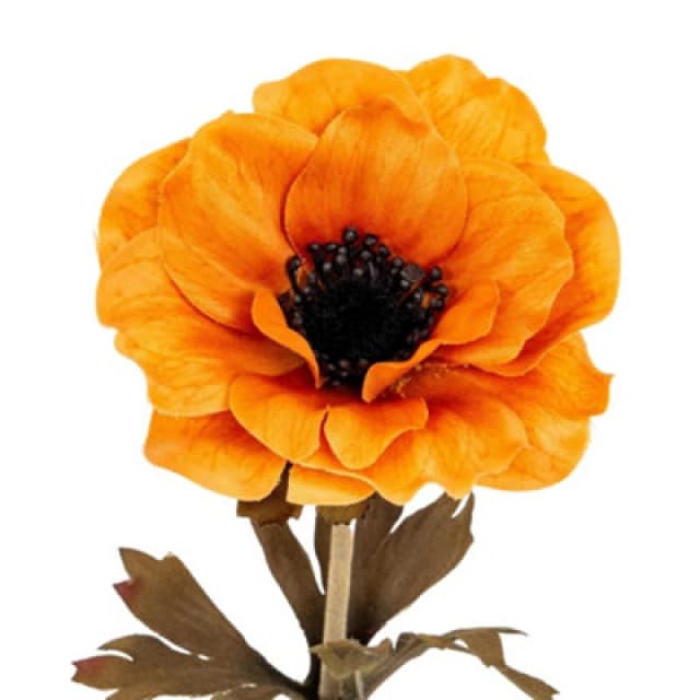 Hill Interiors Anemone Anemone Artificial Flower Orange (One Size)