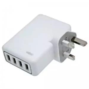 Vibe Quad 5.1A USB Mains Charger
