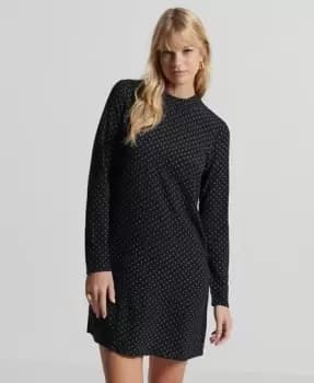 Superdry Long Sleeve Woven Mini Dress