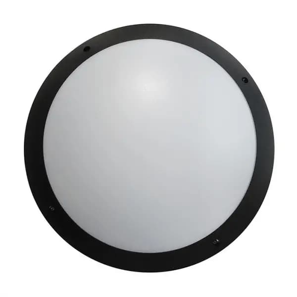 Eterna 12W Standard Diffuser LED Amenity Ceiling/Wall Light - Black