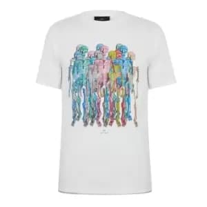 Paul Smith Skeleton Graphic T-Shirt - White