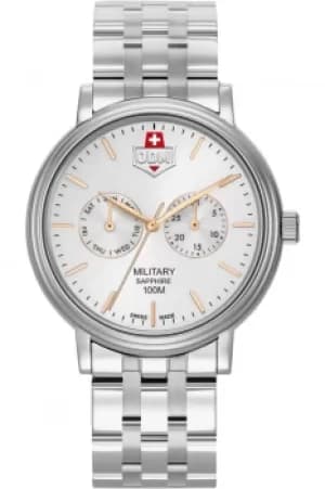 Gents JDM Military Echo Steel Silver Dial Watch JDM-WG003-01