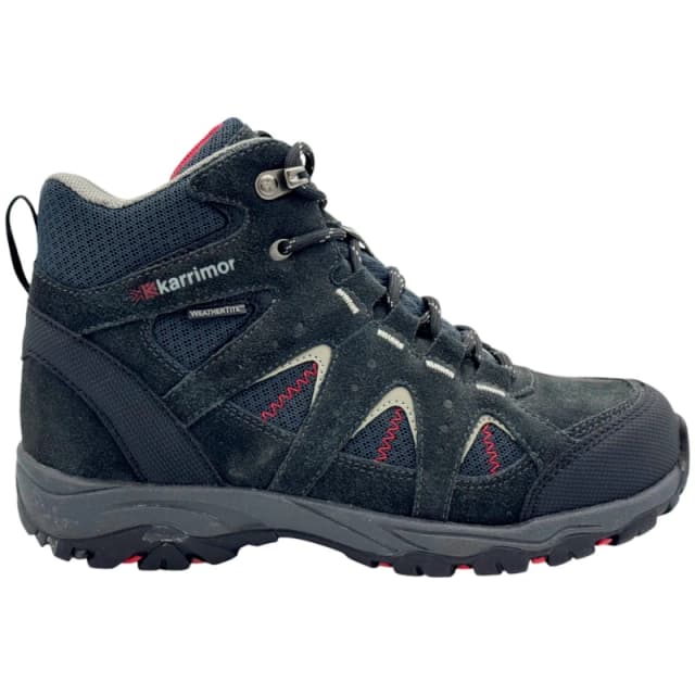 Karrimor Mount Waterproof Walking Boots Juniors Black/Red male 3 (35.5)