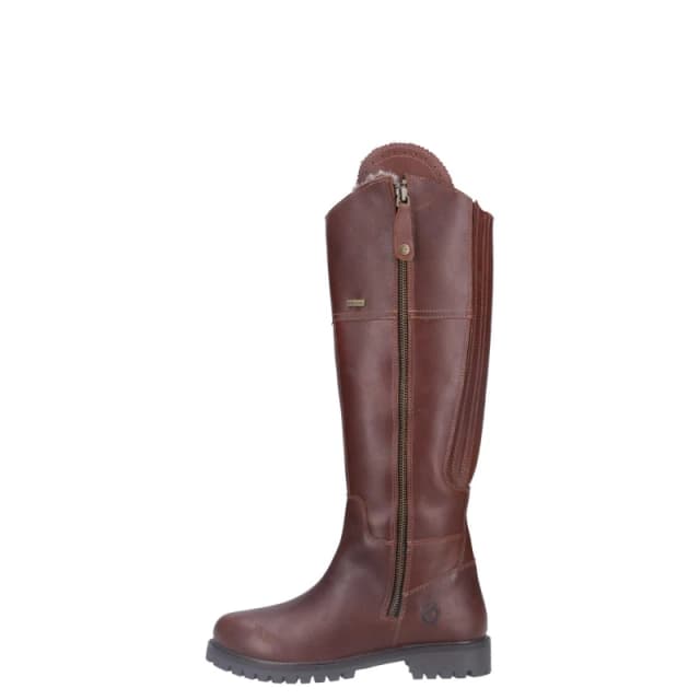 Cotswold Womens Oldachre Waterproof Zip Up Tall Country Boots - UK 6 Brown female GDE2796BRO6