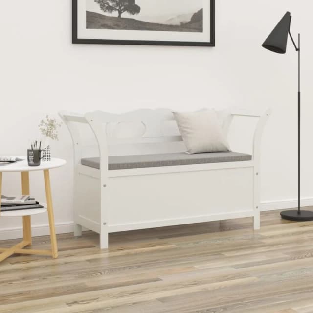 VIDAXL Bench White 107x45x75.5cm Solid Wood Fir Vidaxl 8720845675103