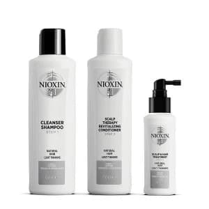 Nioxin 3 Part System 1 Trial Kit for Natural Hair with Light Thinning