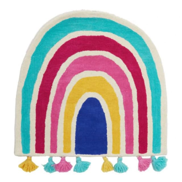 Orsina Premier Kids Kids Rainbow Rug With Tassels