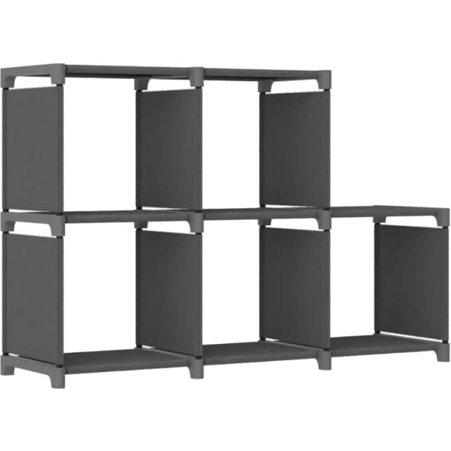 VIDAXL Vidaxl - 5-Cube Display Shelf Grey 103x30x72.5cm Fabric 8720286042618