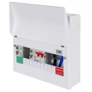 Lewden 100A 6 Way Dual RCCB Metal Pro Consumer Unit - PRO-MX12RRMFLEXIA