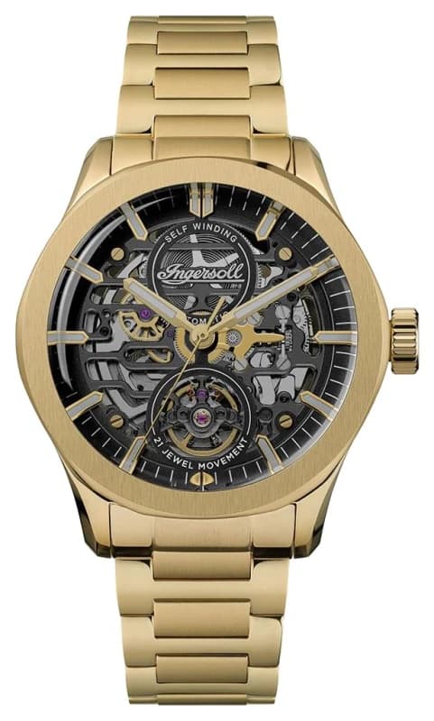Ingersoll I16702 THE BRONC Skeleton Automatic (44mm) Black Watch