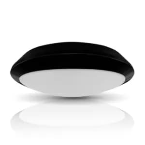 Phoebe LED Bulkhead 10.5W Melana Oval Cool White 100° Diffused Black