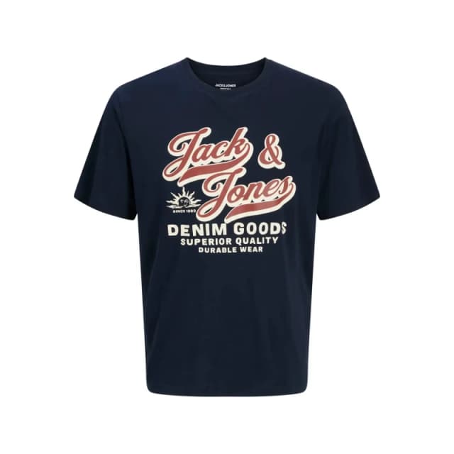 jack & jones Jjelogo Crew Neck T-Shirt Navy Blue Men XS;S;M;L;XL