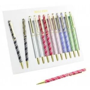 Pack of 12 Ball Laser Assorted Pens