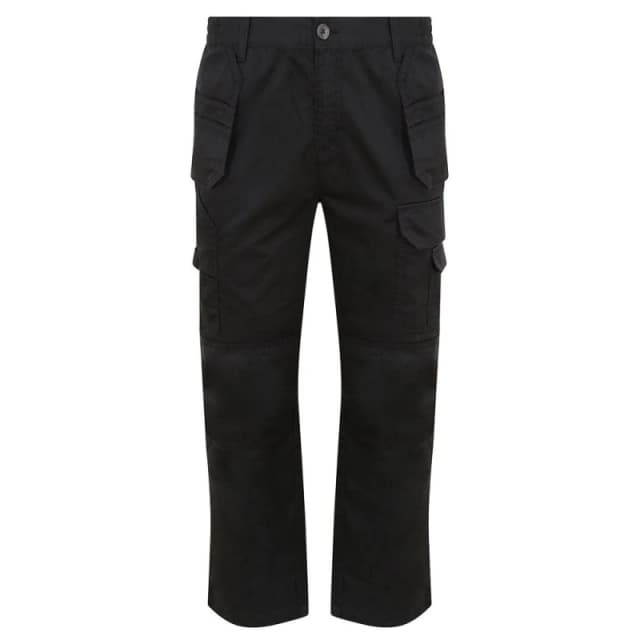 PRORTX PRORTX Men Tradesman Cargo Trousers in Black Size: 3X-Large Black XXXL Male 5063425809899