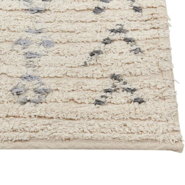 Beliani Rug Dispur Beige 160 X 230 Cm Cotton
