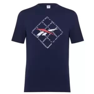 Reebok Grid T Shirt Mens - Blue
