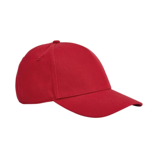Beechfield Beechfield Men Classic Cotton 5 Panel Baseball Cap in Red Red One Size Male 5063527971449