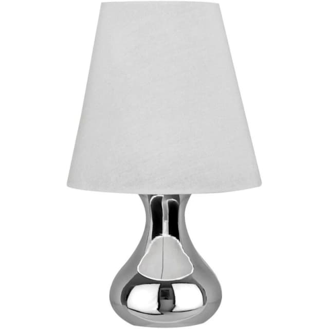 Premier Housewares Interiors by Premier Nell Table Lamp With Eu Plug White