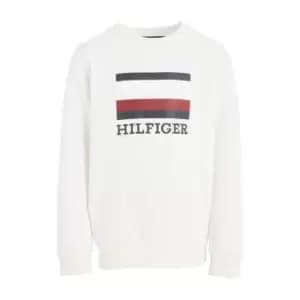 Tommy Hilfiger Th Logo Sweatshirt - White