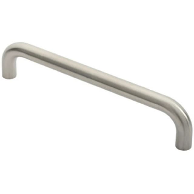 Loops Round D Bar Door Pull Handle 322 x 22mm 300mm Fixing Centres Satin Steel Metallics unisex