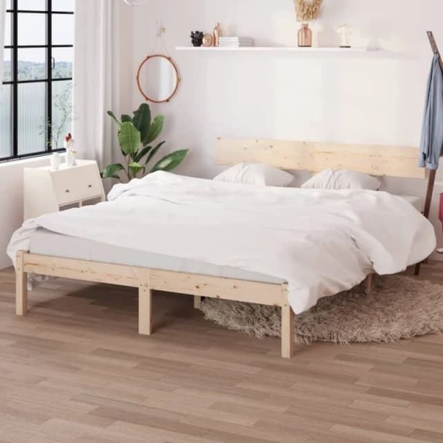 VIDAXL Bed Frame without Mattress Solid Wood 120x200cm Vidaxl 8720286763032