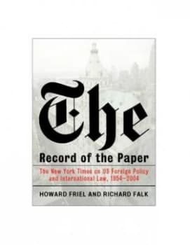The Record of the Paper by Richard Falk Hardback