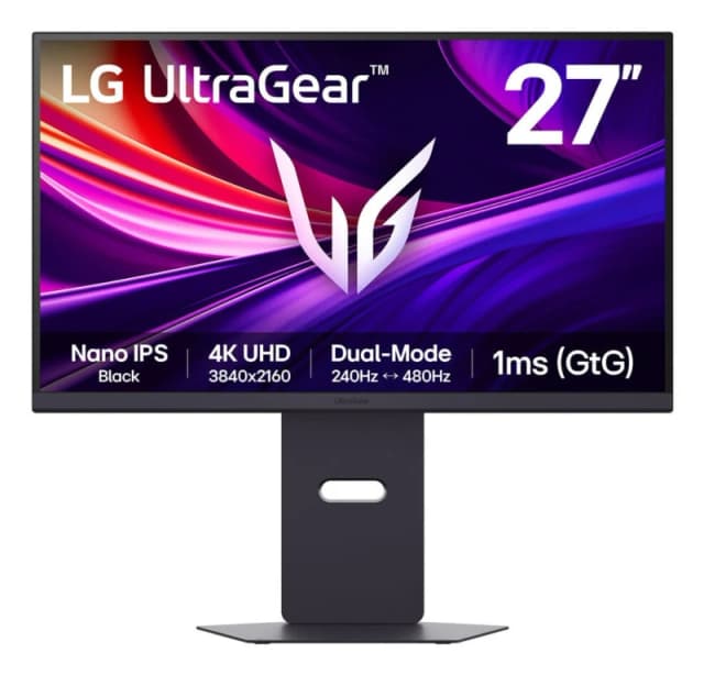LG UltraGear 27G850A-B 27" 4K Ultra HD 240Hz G-SYNC Nano IPS Gaming Monitor - DisplayHDR 600, HDMI 2.1 27G850A-B.AEK