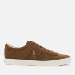 Polo Ralph Lauren Mens Sayer Vulcanised Low Top Trainers - Polo Snuff - UK 7