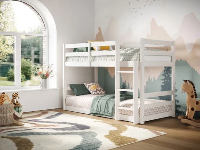Flair Shasha Low Shorty Bunk Bed White