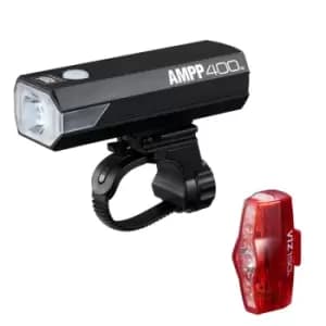 Cateye Ampp 400 and Viz 150 Rechargeable Bike Light Set