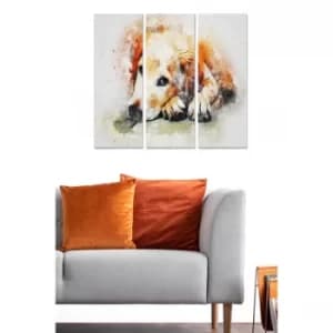 MDF3749561 Multicolor Decorative MDF Painting (3 Pieces)