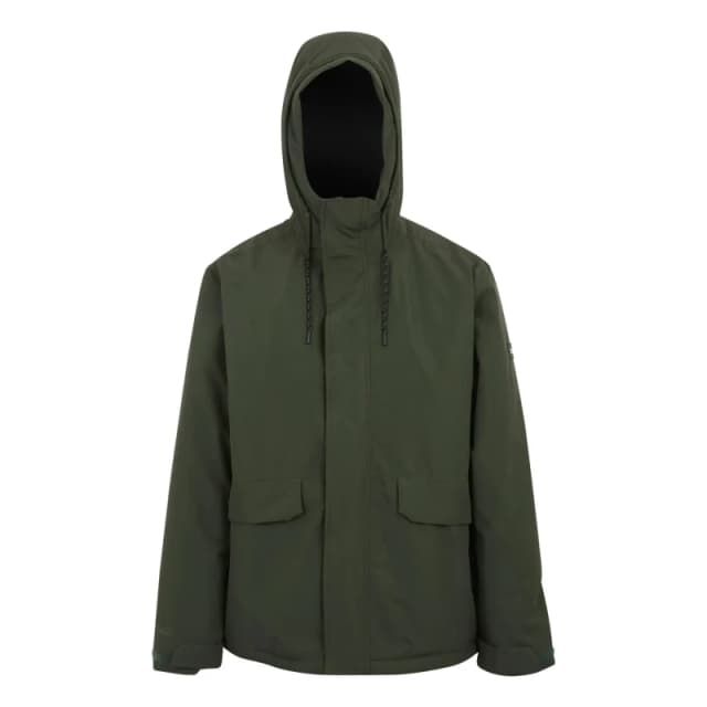 Regatta Regatta Men Sterlings Hooded Waterproof Breathable Insulated Jacket in Dark Green Size: Small Dark Green S Male 5063516101178