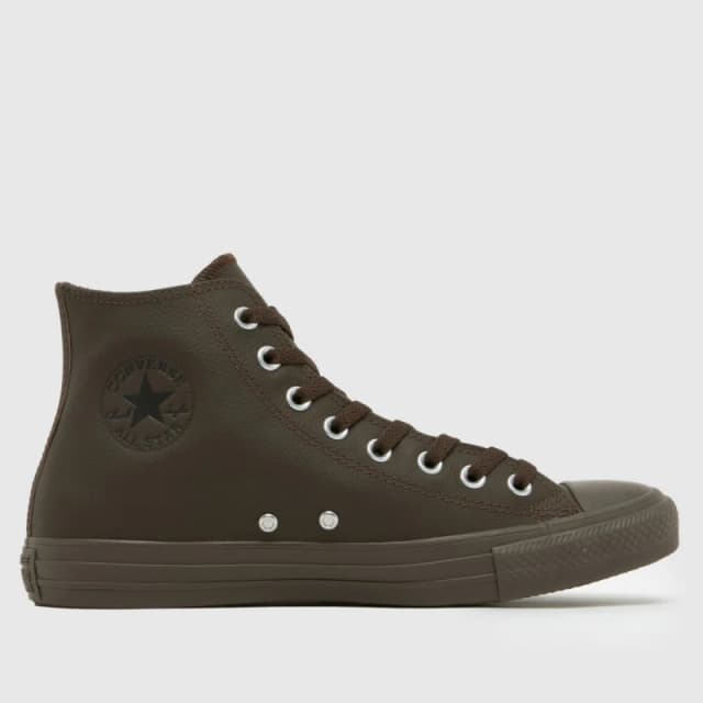 Converse All Star Hi Trainers in Brown Brown UK 8 (EU 41½)