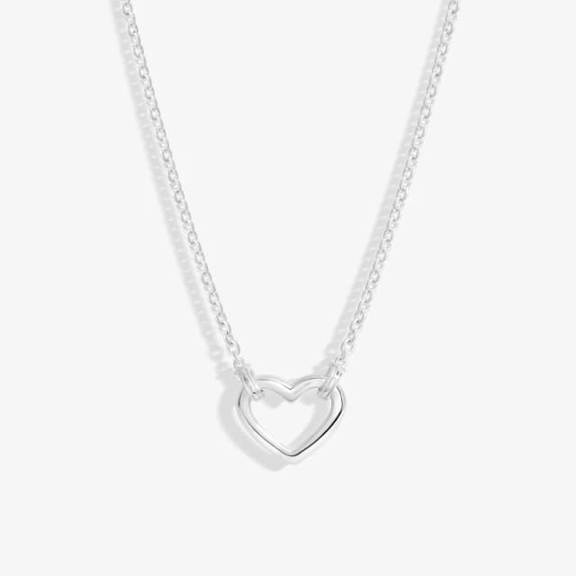 Simply Silver Sterling Silver 925 Polished Open Heart Necklace Jewellery Sets One Size Silver 72198411000